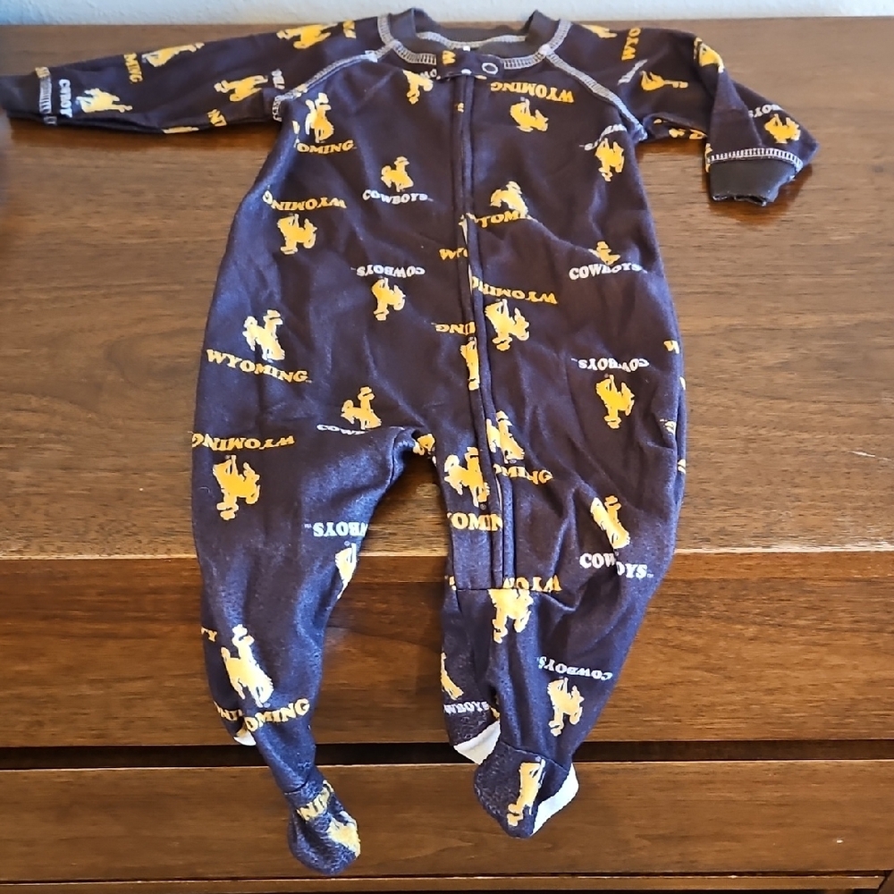 Kids One Piece Pajama - Navy and Yellow